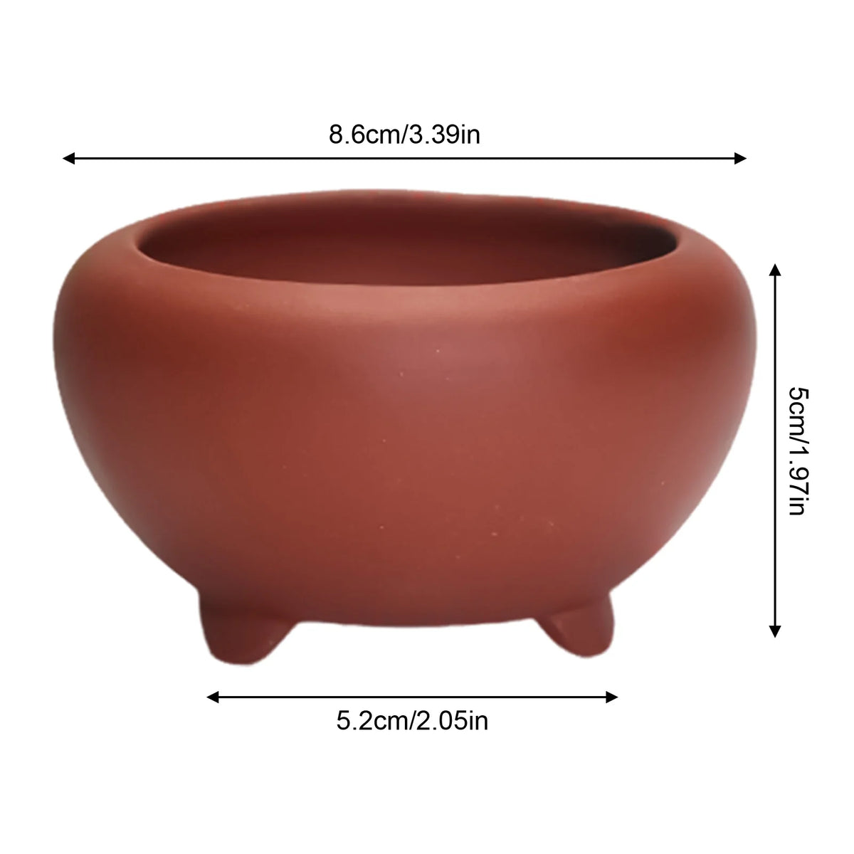 Ceramic Garden Planter Pot, Indoor Plant Pot, Glazed Flower Pot with Drainage Hole