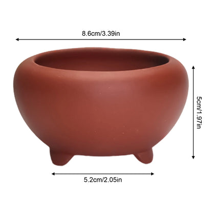 Ceramic Garden Planter Pot, Indoor Plant Pot, Glazed Flower Pot with Drainage Hole