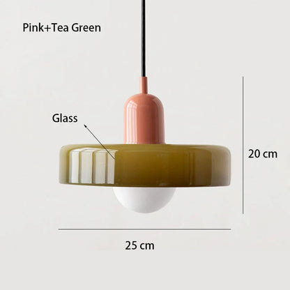 Bauhaus Glass Chandelier, Modern Dining Room Pendant Light, Nordic Ceiling Fixture