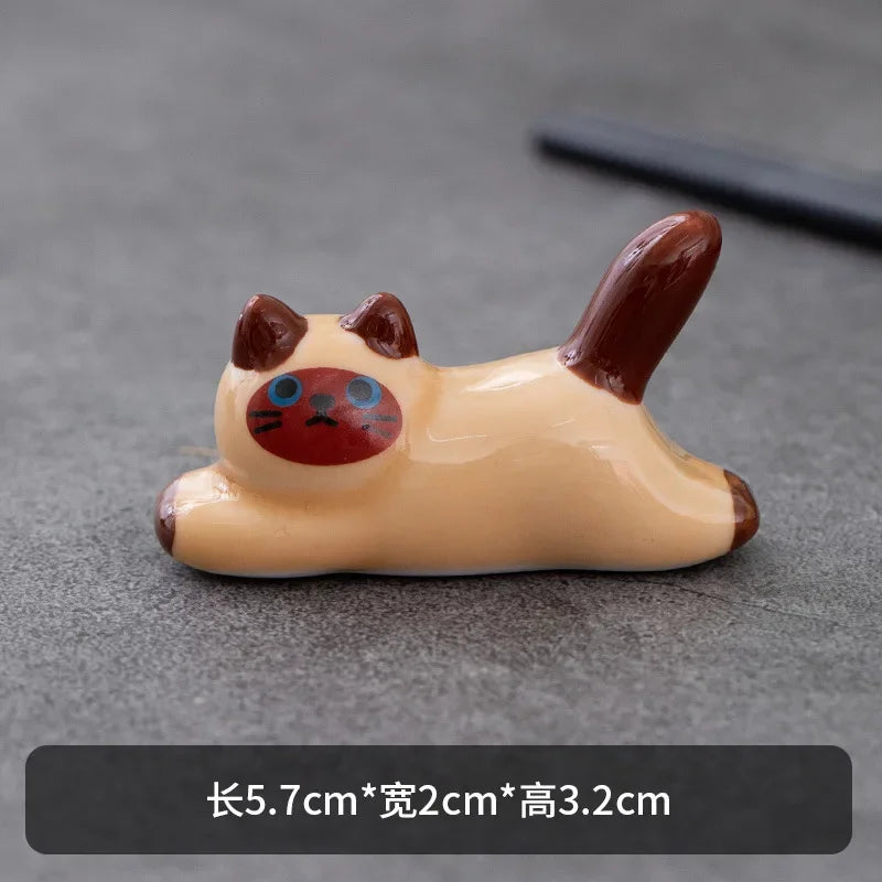 Ceramic Chopstick Holder, Chopstick Rest Set, Handmade Tableware Accent