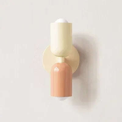 Macaron Wall Sconce, Bedside Wall Light for Bedroom, Modern Nordic Wall Lamp