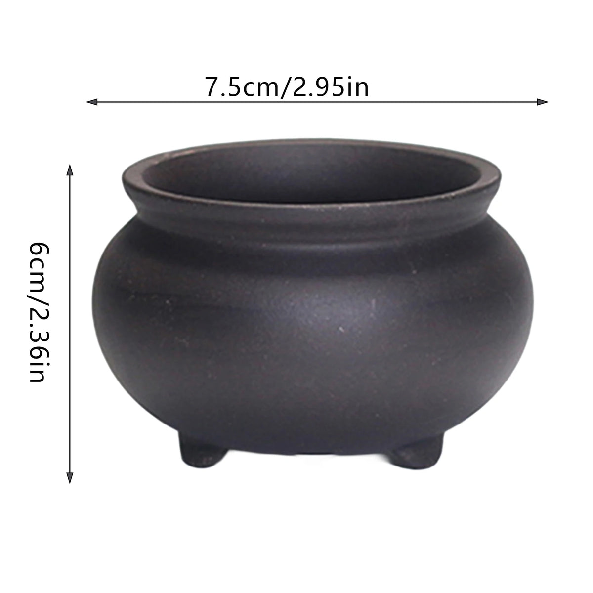 Ceramic Garden Planter Pot, Indoor Plant Pot, Glazed Flower Pot with Drainage Hole