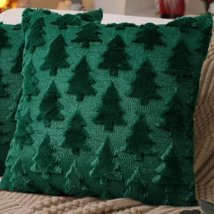 Christmas Knitted Cushion Cover, Festive Throw Pillow Case, Holiday Sofa Accent