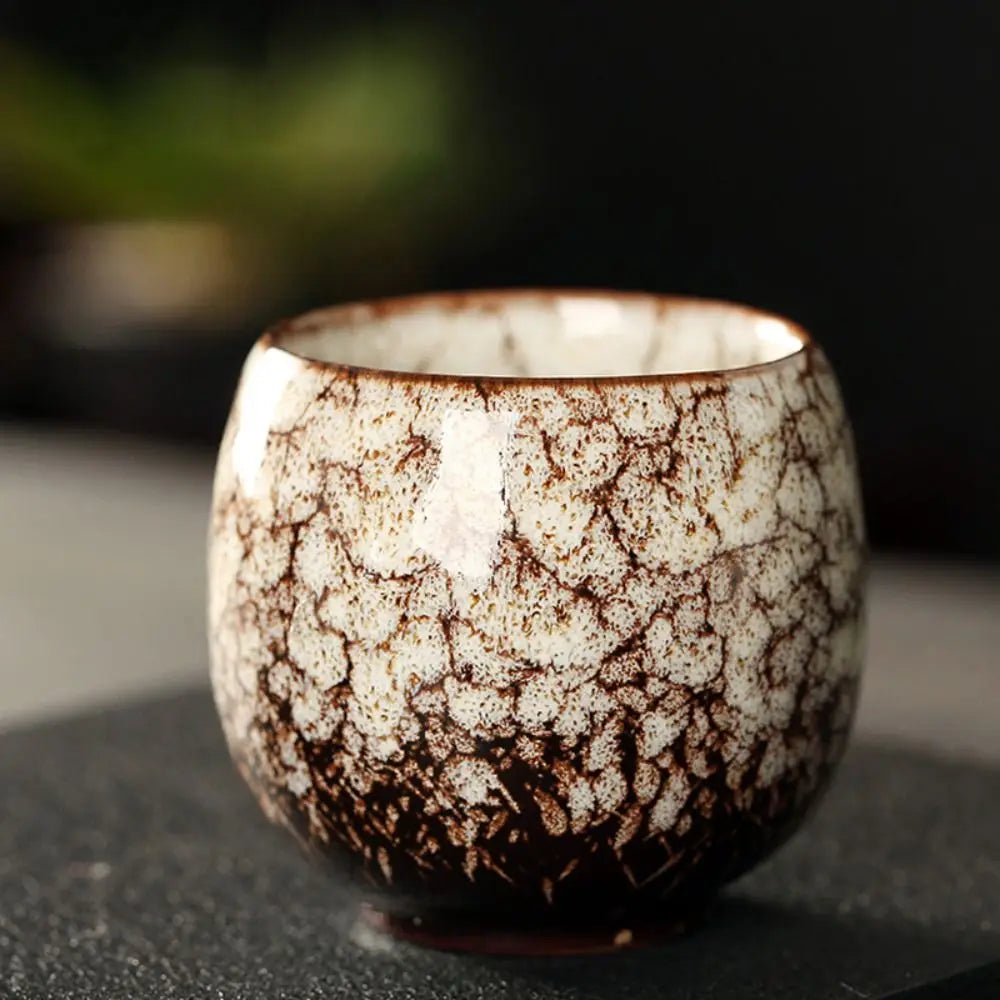 Kiln Glazed Espresso Cup, Japanese Ceramic Tea Cup, Reactive Glaze Ceramic Mug