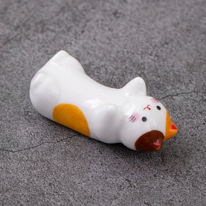 Ceramic Chopstick Holder, Chopstick Rest Set, Handmade Tableware Accent
