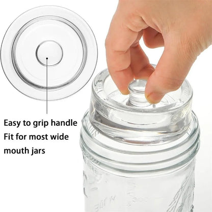 Glass Fermentation Weights and Lid Set, Mason Jar Fermenting Kit, Kitchen Pickling Tools