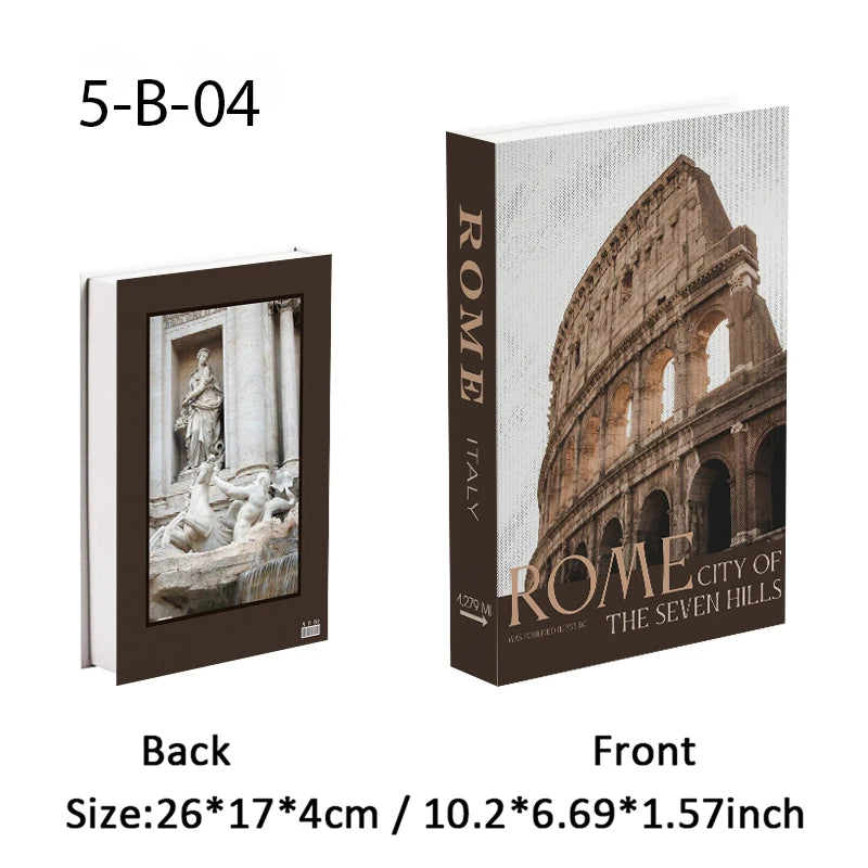 Decorative Book Storage Box, Faux Book Box, Hidden Shelf Storage for the Living Room
