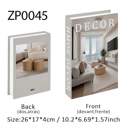 Decorative Book Storage Box, Faux Book Box, Hidden Shelf Storage for the Living Room