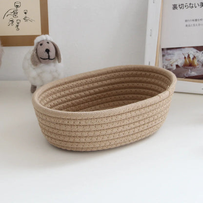 Woven Storage Basket, Fabric Storage Bin, Collapsible Organizer for Shelves and Closets