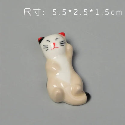 Ceramic Chopstick Holder, Chopstick Rest Set, Handmade Tableware Accent
