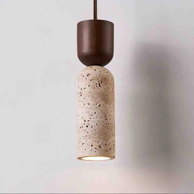 French Wabi-Sabi Ceiling Pendant, Plaster Hanging Lamp, Soft Light for the Bedroom