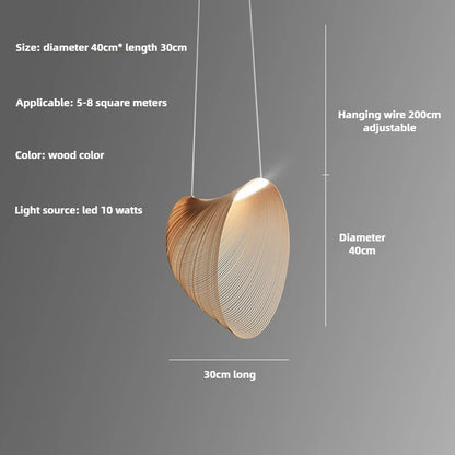 Wooden Birds Nest Pendant Light, Woven Ceiling Lamp, Natural Fixture for Dining Rooms