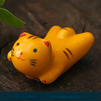 Ceramic Chopstick Holder, Chopstick Rest Set, Handmade Tableware Accent