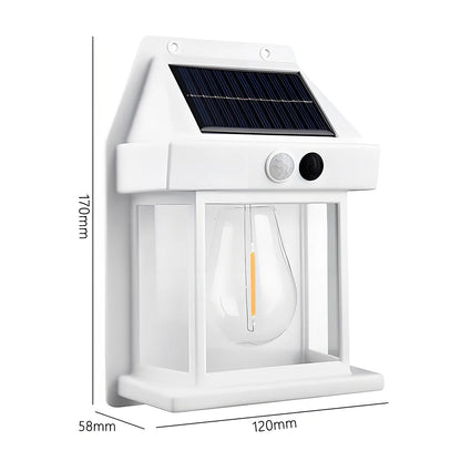 Solar Motion Sensor Wall Light, Outdoor Security Light, Garden and Fence Lighting