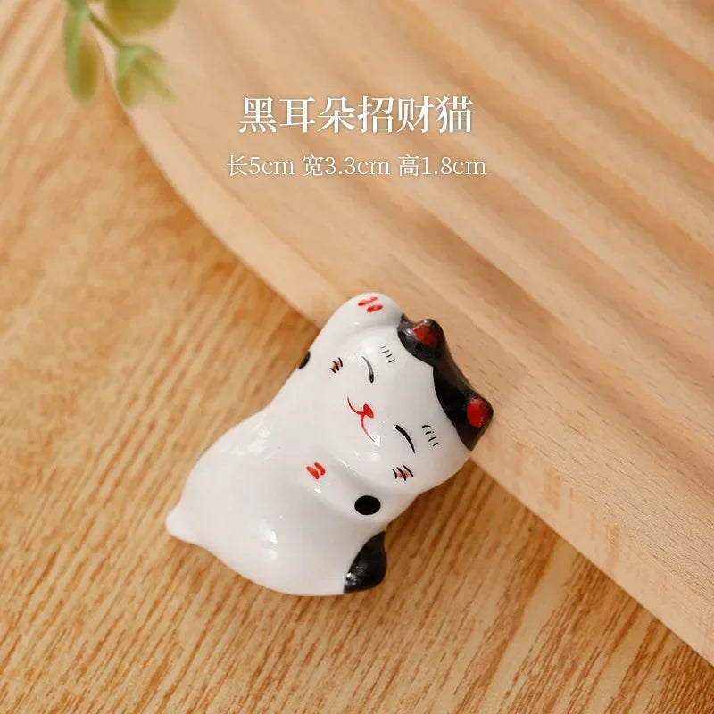 Ceramic Chopstick Holder, Chopstick Rest Set, Handmade Tableware Accent
