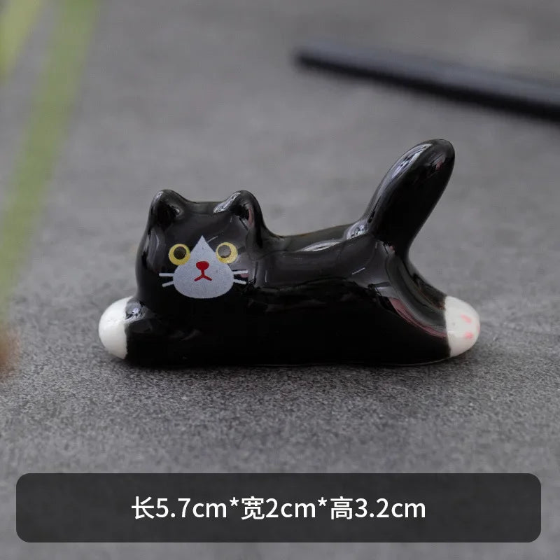 Ceramic Chopstick Holder, Chopstick Rest Set, Handmade Tableware Accent