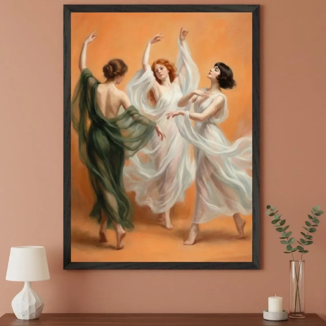 Museum-Style Fine Art Print, Gallery Wall Poster, Framed Look Decor for the Living Room