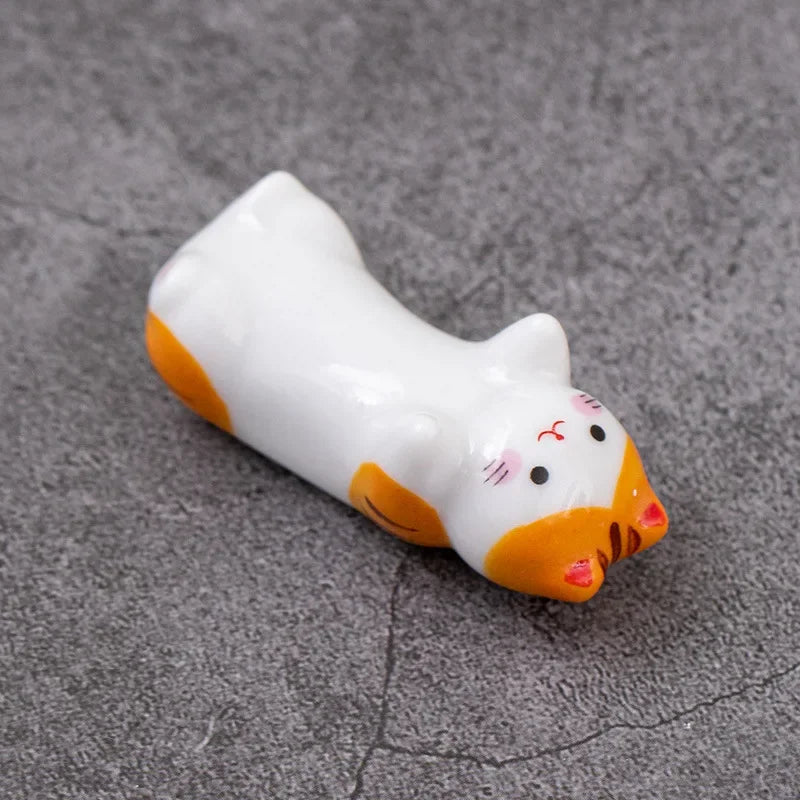 Ceramic Chopstick Holder, Chopstick Rest Set, Handmade Tableware Accent