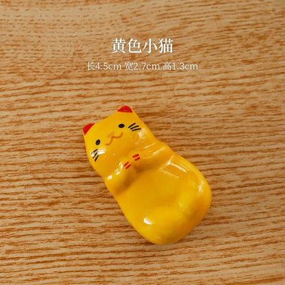 Ceramic Chopstick Holder, Chopstick Rest Set, Handmade Tableware Accent