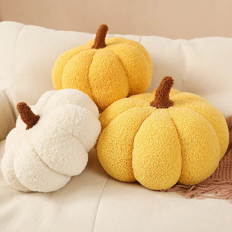 Pumpkin Throw Pillow, Fall Cushion Cover, Autumn Accent for Sofa and Entry Bench