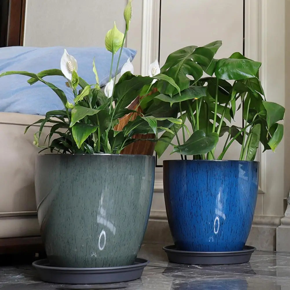Ceramic Monstera Planter Pot, Leaf Shaped Plant Pot, Tabletop Flower Pot for Greenery