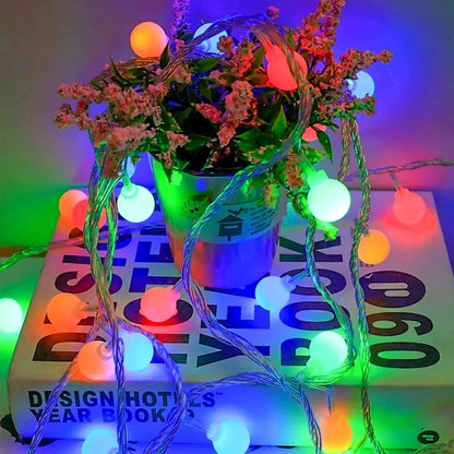 LED String Light Garland, Fairy Lights, Warm Ambient Decor for Bedroom and Patio