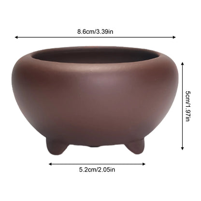 Ceramic Garden Planter Pot, Indoor Plant Pot, Glazed Flower Pot with Drainage Hole
