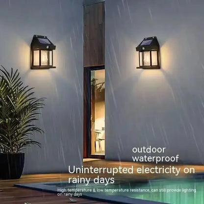 Solar Motion Sensor Wall Light, Outdoor Security Light, Garden and Fence Lighting