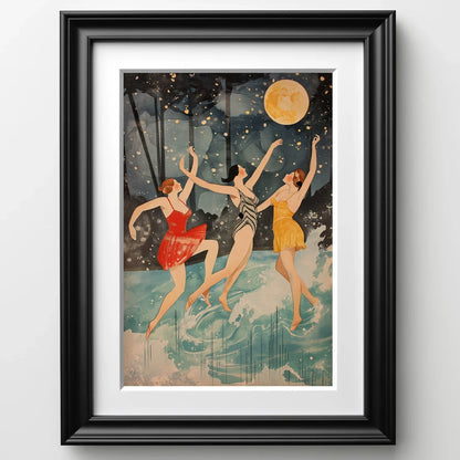 Museum-Style Fine Art Print, Gallery Wall Poster, Framed Look Decor for the Living Room