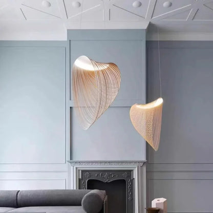 Wooden Birds Nest Pendant Light, Woven Ceiling Lamp, Natural Fixture for Dining Rooms