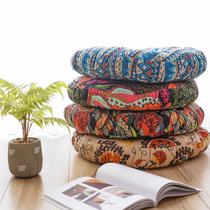 Round Floor Cushion, Tatami Seat Pad, Meditation Cushion for Living Room Floors