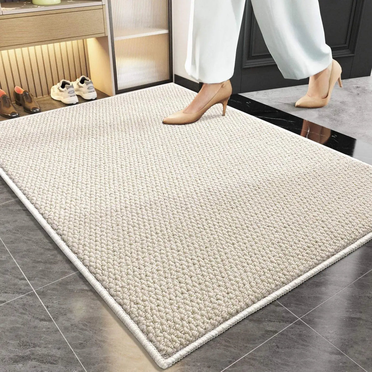 Front Door Entrance Mat, Welcome Doormat, Non-Slip Indoor Outdoor Entryway Rug