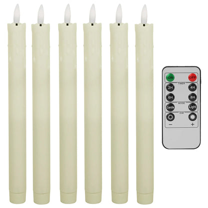 LED Flameless Taper Candles, Battery Operated Candlesticks, Flickering Dinner Candles