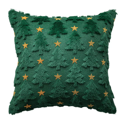 Christmas Knitted Cushion Cover, Festive Throw Pillow Case, Holiday Sofa Accent