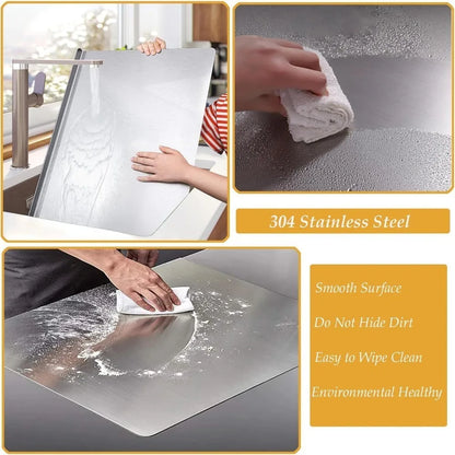 Stainless Steel Cutting Board, Chopping Board, 304 Steel Kitchen Prep Board