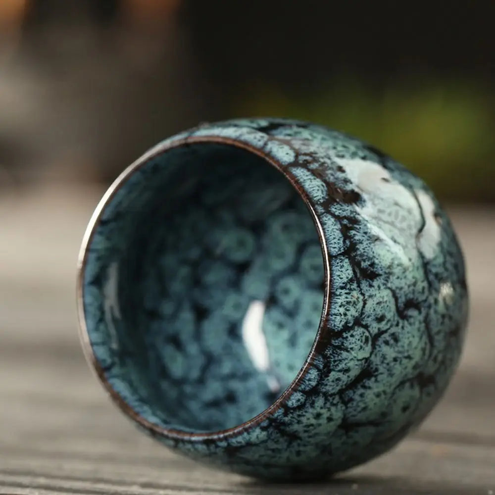 Kiln Glazed Espresso Cup, Japanese Ceramic Tea Cup, Reactive Glaze Ceramic Mug