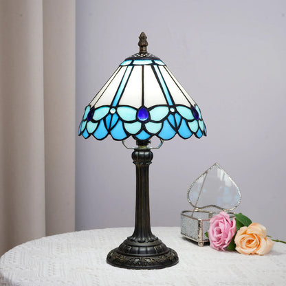Vintage Style Table Lamp, Retro Bedside Lamp, Warm Accent Light for the Living Room