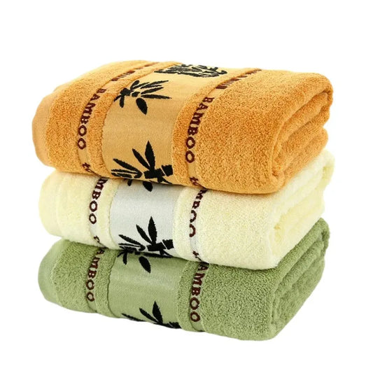 Bamboo Fiber Towel Set, Quick Dry Bath Towels, Soft Absorbent Bathroom Set