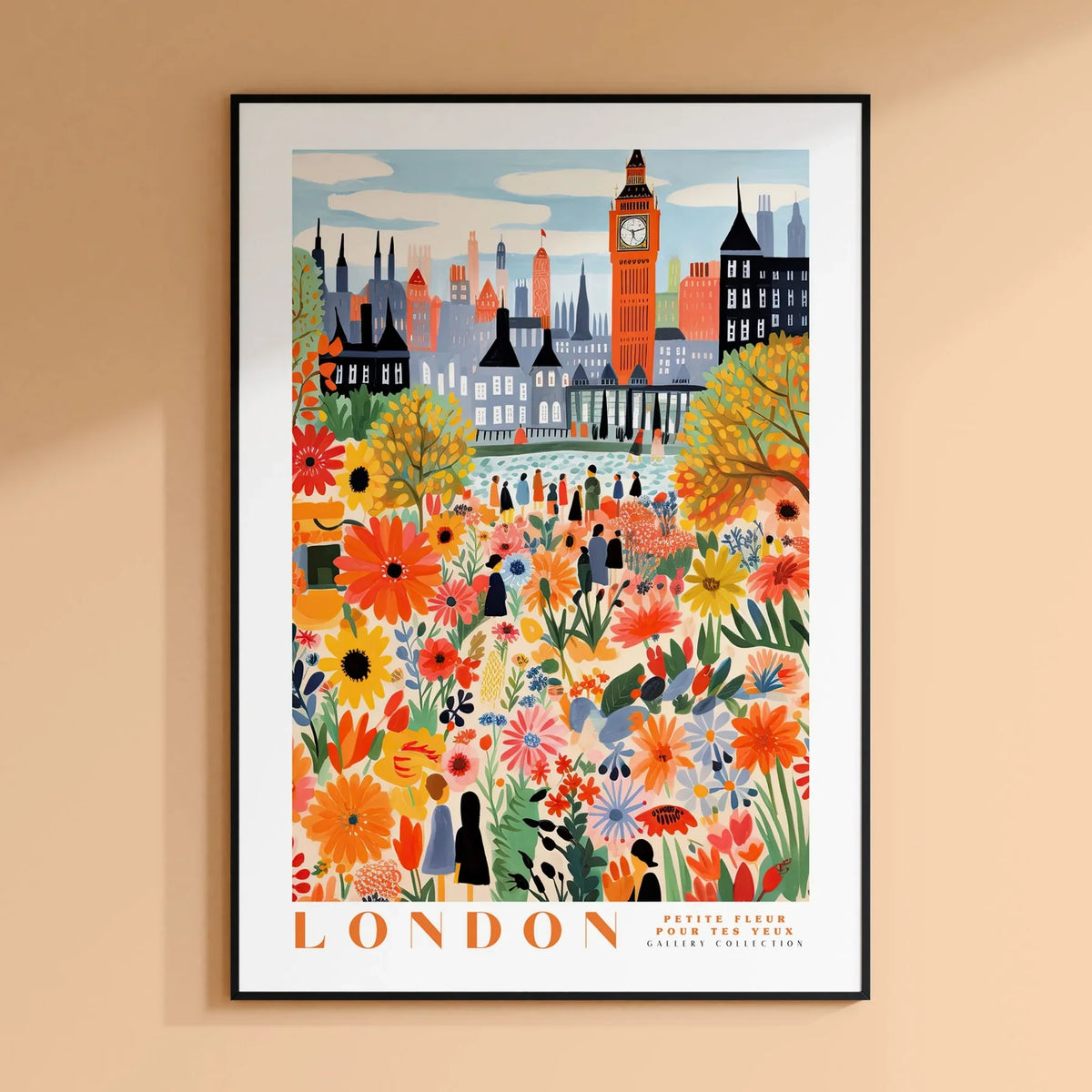Amsterdam Flower Market Print, Floral Wall Art Poster, Botanical Decor for Living Room