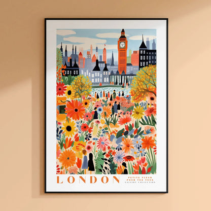 Amsterdam Flower Market Print, Floral Wall Art Poster, Botanical Decor for Living Room