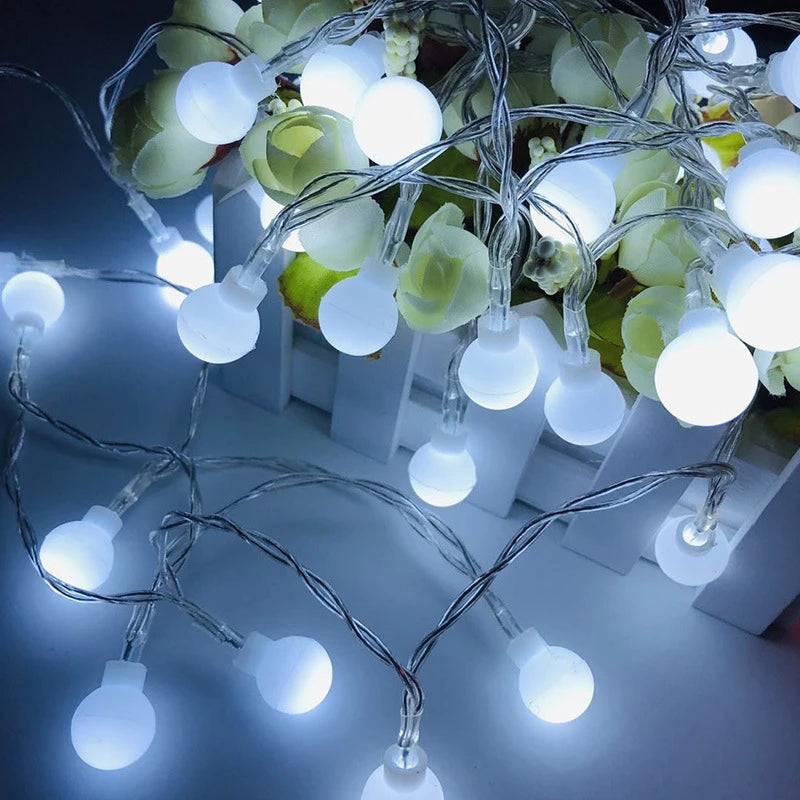 LED String Light Garland, Fairy Lights, Warm Ambient Decor for Bedroom and Patio