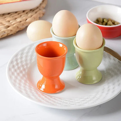 Ceramic Egg Cup Holders, Soft Boiled Egg Stands, Ceramic Breakfast Tableware