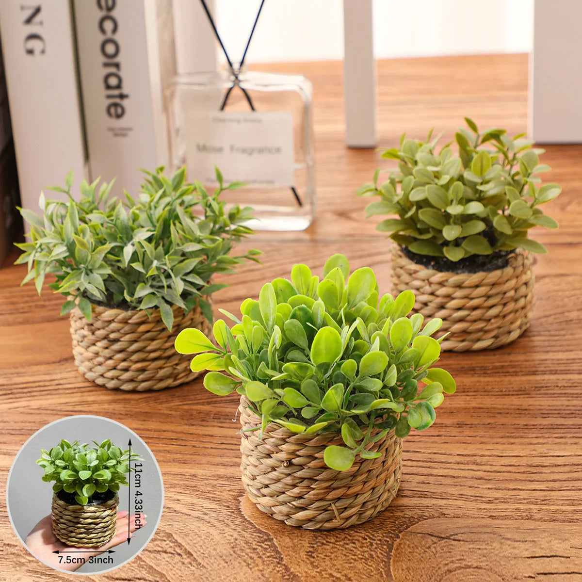 Artificial Eucalyptus Stems, Faux Greenery Branches, Vase Filler for Table Decor
