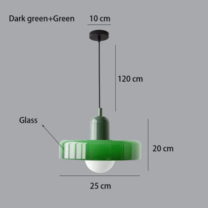 Bauhaus Glass Chandelier, Modern Dining Room Pendant Light, Nordic Ceiling Fixture
