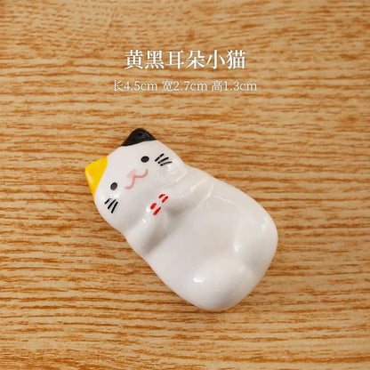 Ceramic Chopstick Holder, Chopstick Rest Set, Handmade Tableware Accent