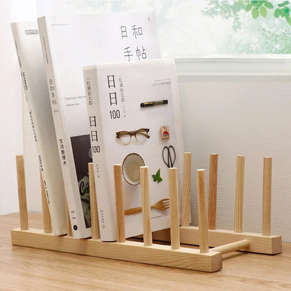 Bamboo Dish Drain Rack, Dish Drying Rack, Countertop Organizer for the Kitchen Sink