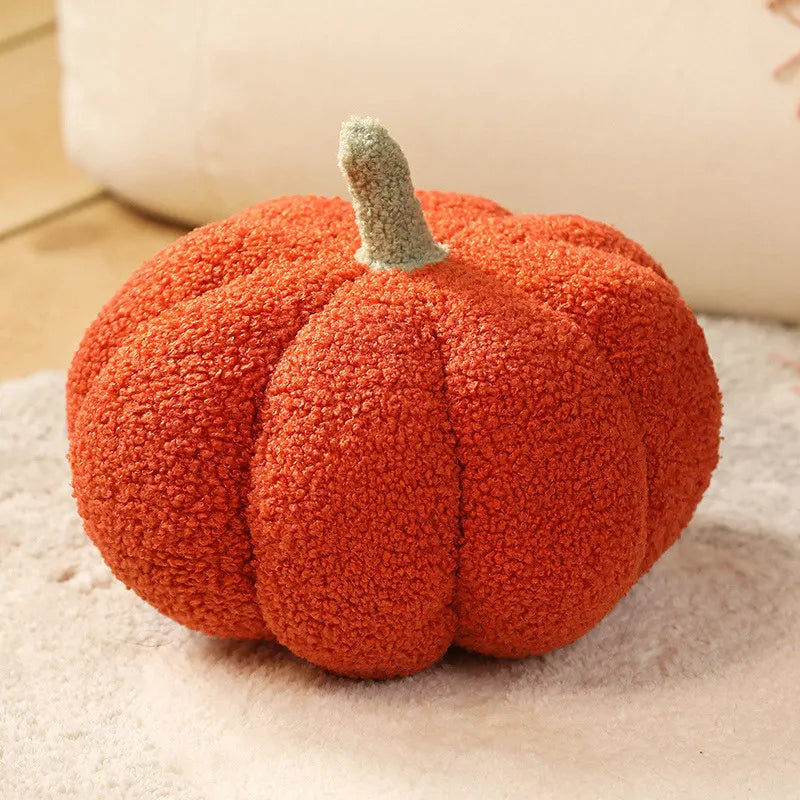 Pumpkin Throw Pillow, Fall Cushion Cover, Autumn Accent for Sofa and Entry Bench