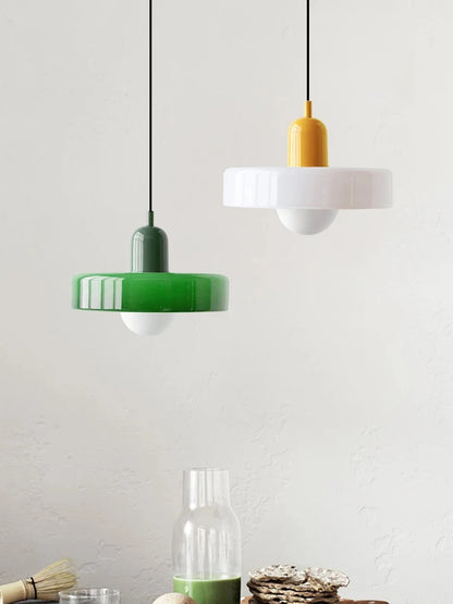 Bauhaus Glass Chandelier, Modern Dining Room Pendant Light, Nordic Ceiling Fixture