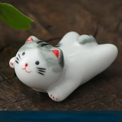 Ceramic Chopstick Holder, Chopstick Rest Set, Handmade Tableware Accent