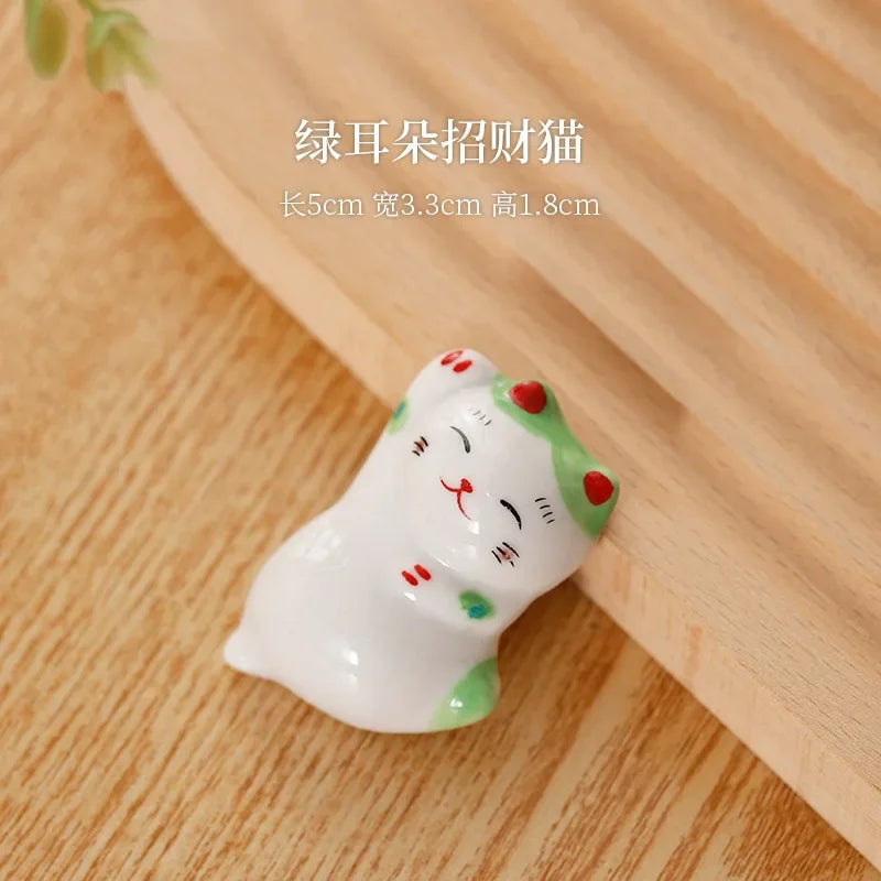 Ceramic Chopstick Holder, Chopstick Rest Set, Handmade Tableware Accent